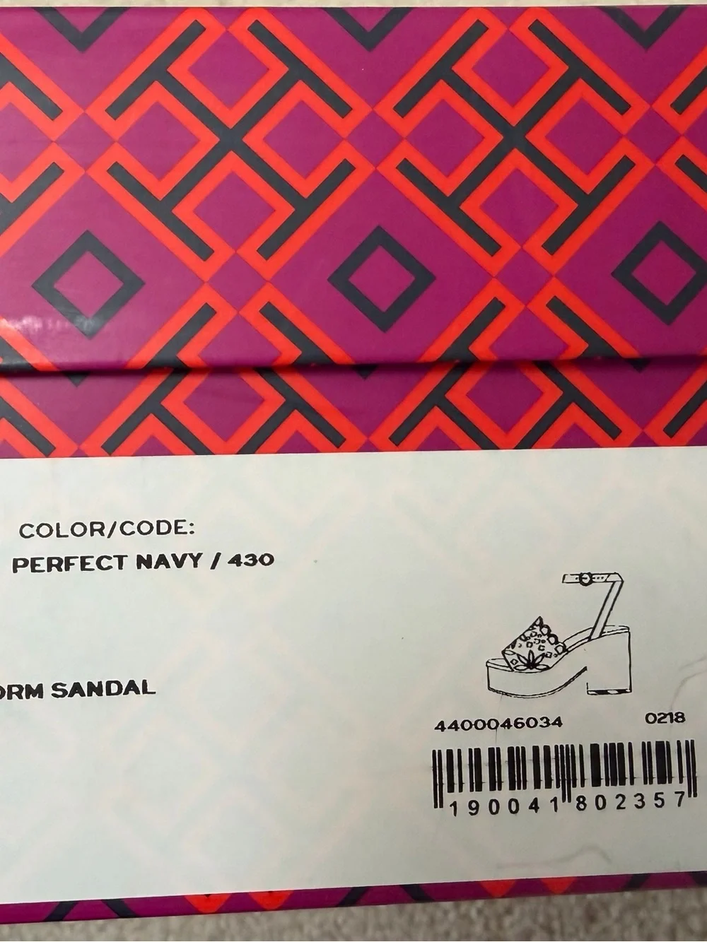 Tory Burch May 100mm Platform Sandal Lancaster Suede in Perfect Navy